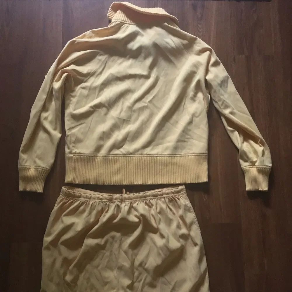 Vintage c.a.sport Yellow Silk Track Suit- READ all - Picture 4 of 9